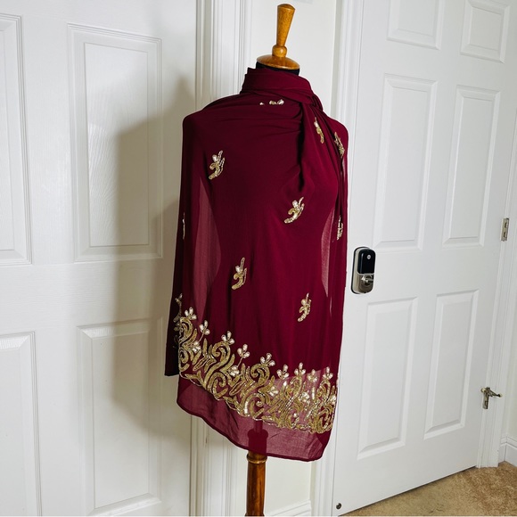 Accessories - Muslim women party, hijab special event scarf modestMuslim Islamic Dubai bridal